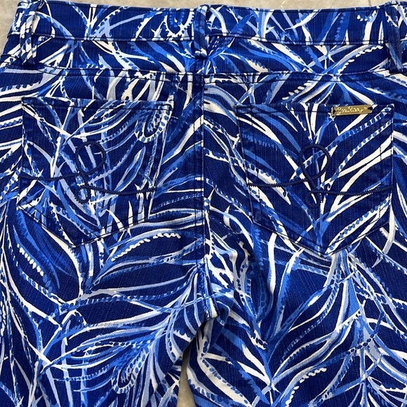 NEW Lilly Pulitzer South Coast Skinny‎ Jean Early Riser Twilight Blue Size 4 - Picture 9 of 14